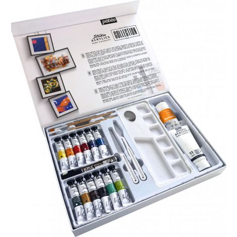 Zestaw artystyczny Pebeo Studio Acrylics Collection Box, 23 elementy - 2